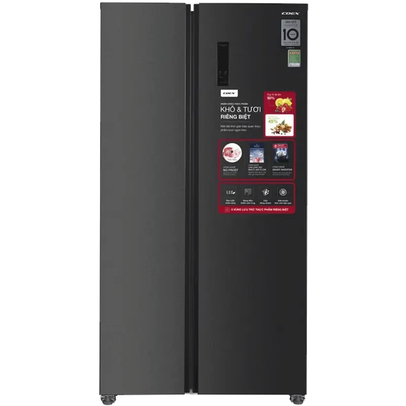 Tủ lạnh Side by side Inverter 442L COEX RS-4005MIB (Inox đen)