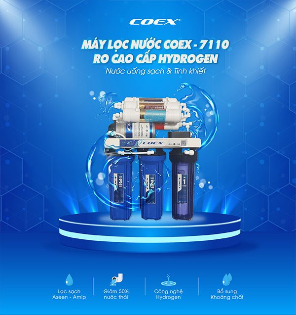 Máy Lọc Nước Hydrogen 10 cấp Coex WP-7110 KV