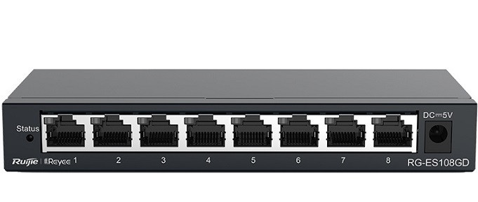 Switch 8 cổng 10/100/1000 BASE-T RUIJIE RG-ES108GD