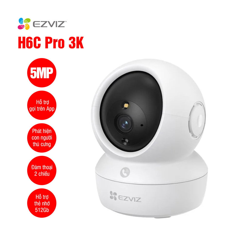 Camera quay quét EZVIZ H6C G1 3K 5MP