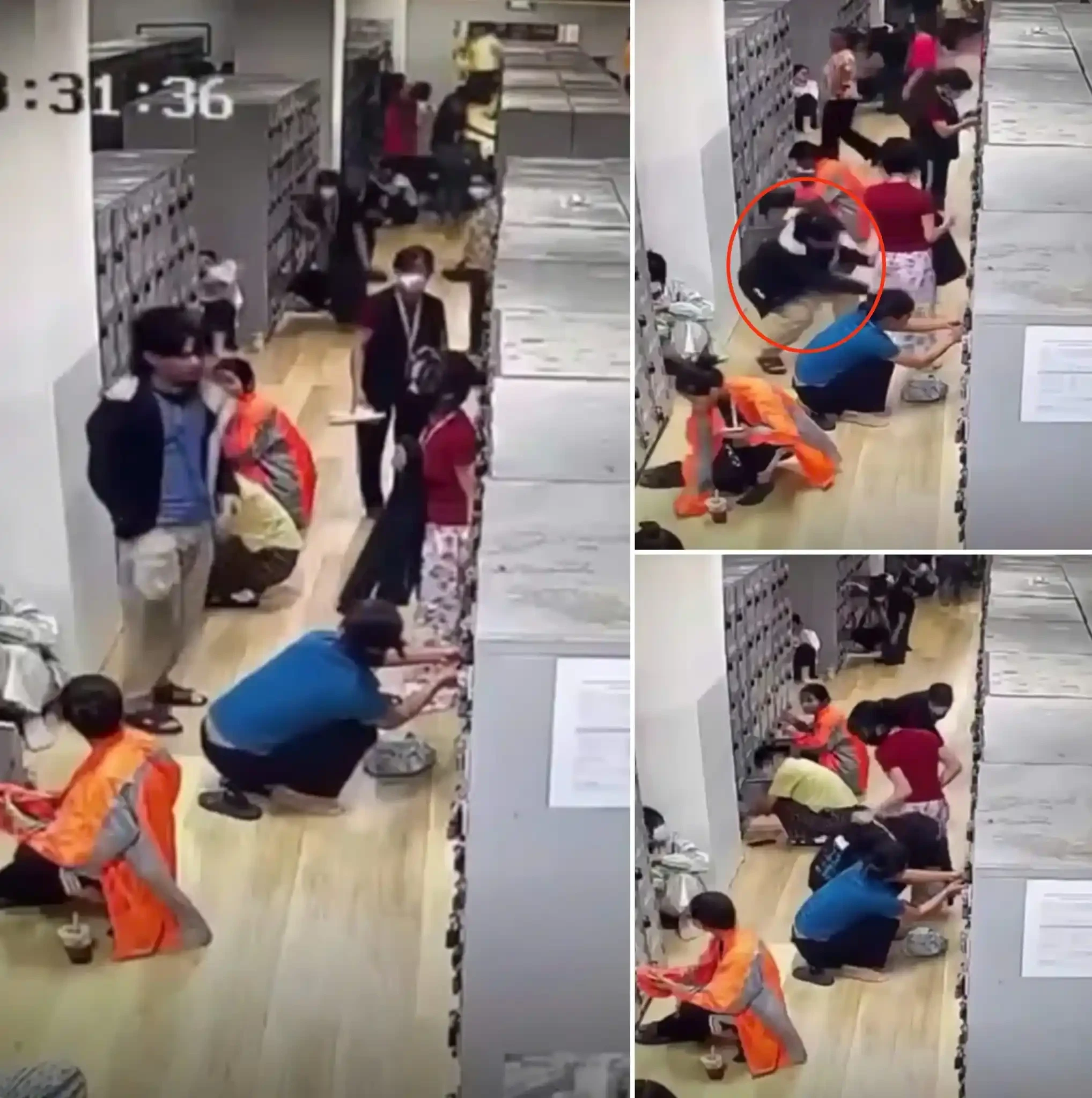 [VIDEO] Nam thanh niên đi vào khu vực chị em đang làm việc rồi có hành động lạ