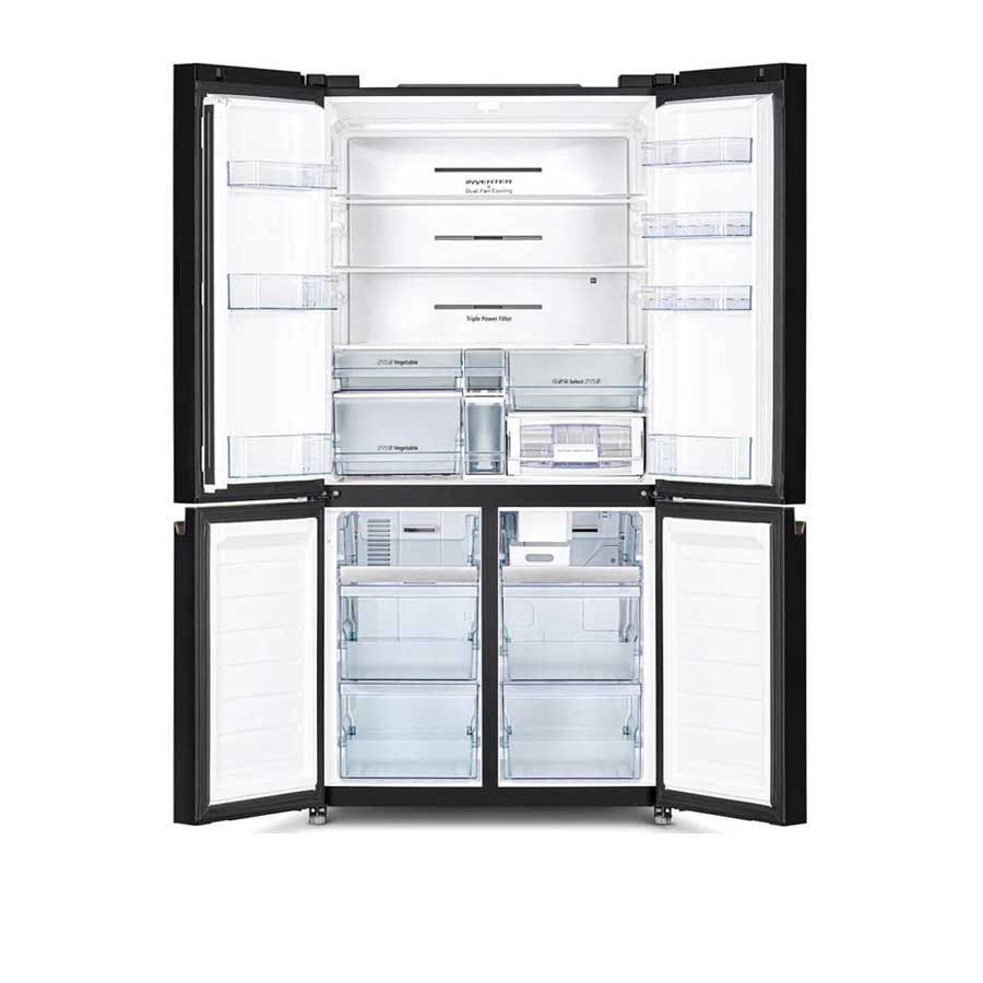 Tủ lạnh 4 cánh Hitachi 569L R-WB640VGV0-GBK - Kính đen - Ngăn đông dưới 100L