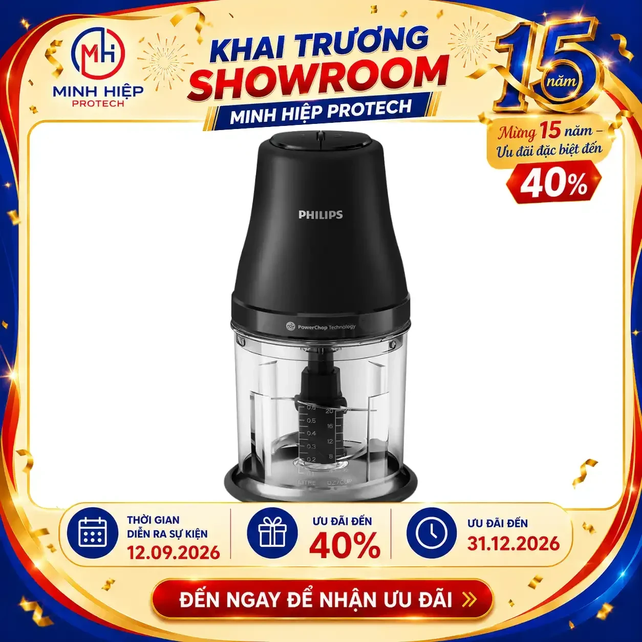 Máy xay thịt Philips HR1501/00