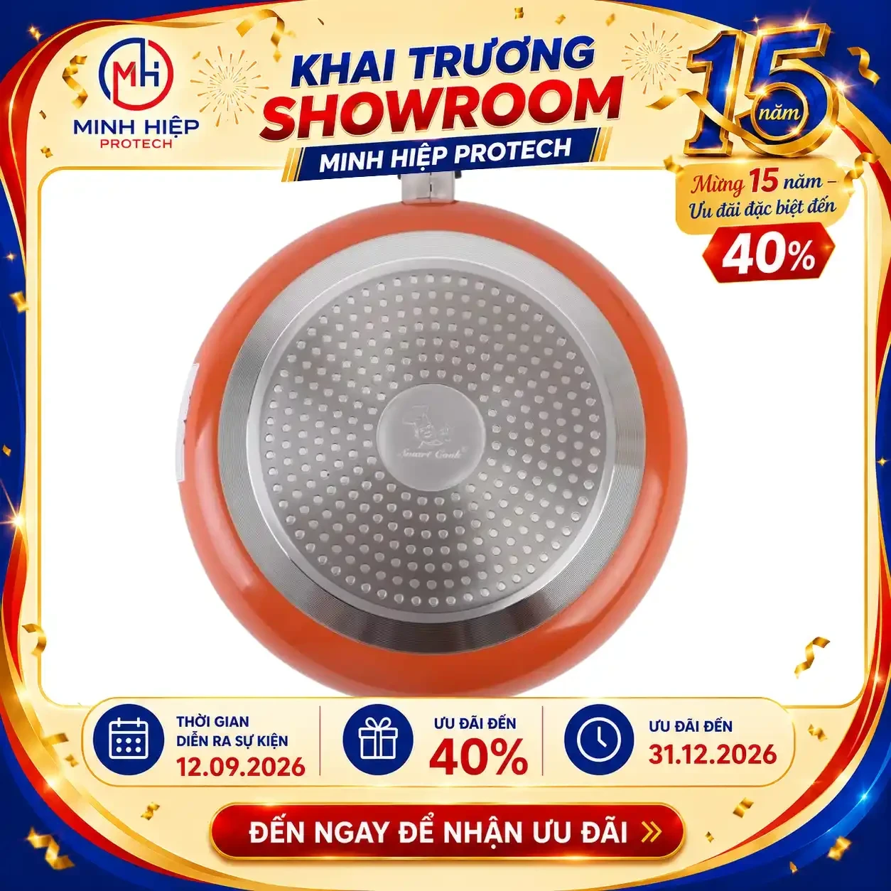 Chảo đáy từ SM0390 Smartcook 26cm