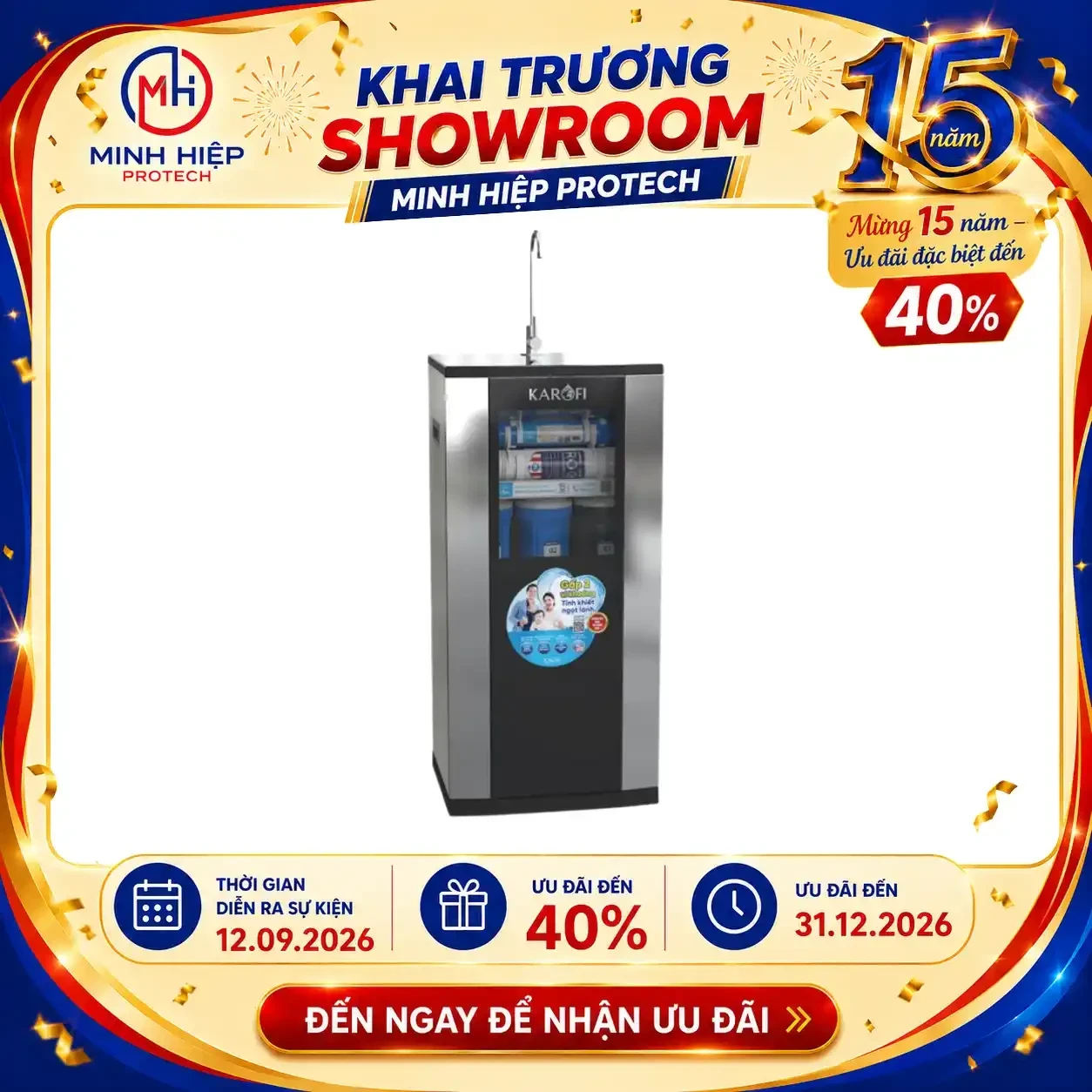 Máy lọc nước RO Karofi ERO80 PRO