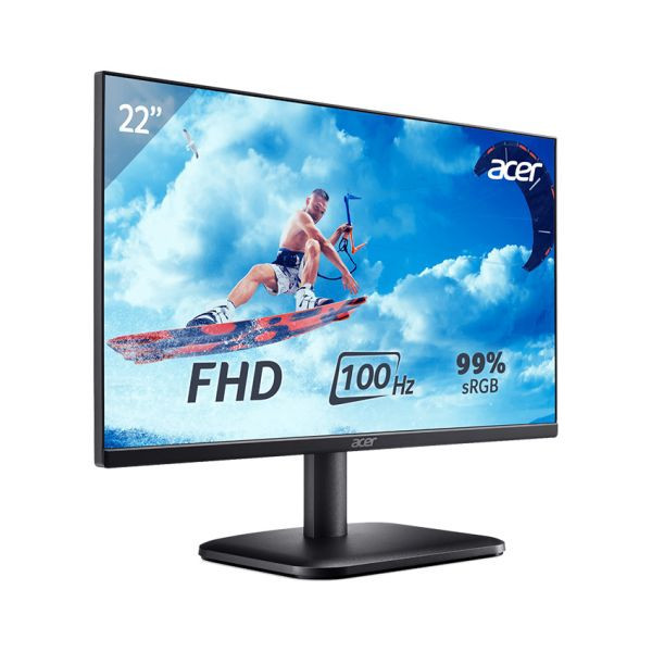 Màn hình Acer 21.5-inch EK221Q-E3 - IPS; FHD; 250 nits; 100Hz; 1ms,; VGA,; HDMI (kèm cáp)