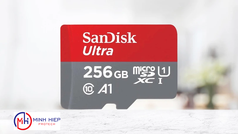 Thẻ nhớ MicroSDXC Sandisk Ultra A1 256GB 150MB/s - Thẻ nhớ camera an ninh