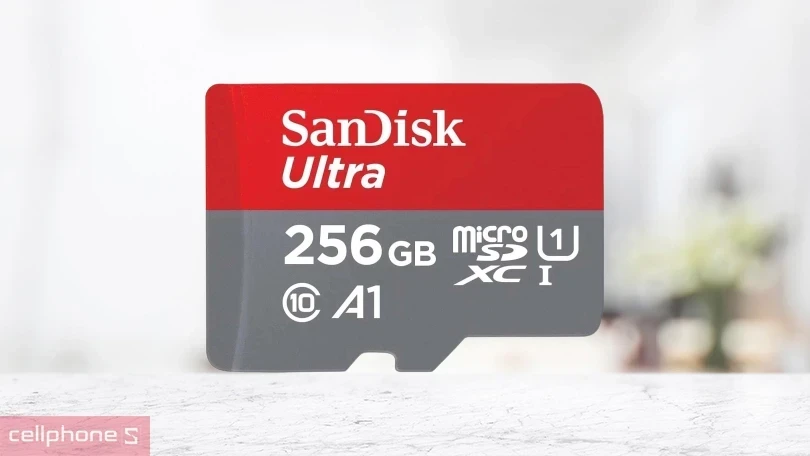 Thẻ nhớ MicroSDXC Sandisk Ultra A1 256GB 150MB/s - Thẻ nhớ camera an ninh