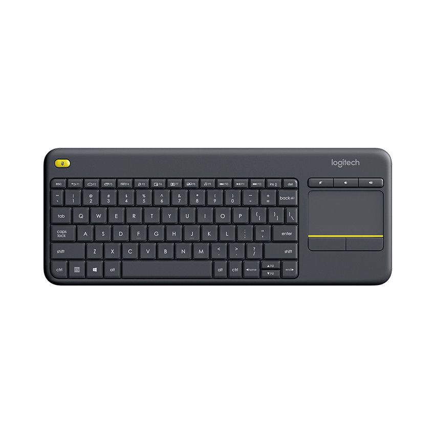 Bàn phím không dây Logitech K400 Plus đen (USB/PinAA)