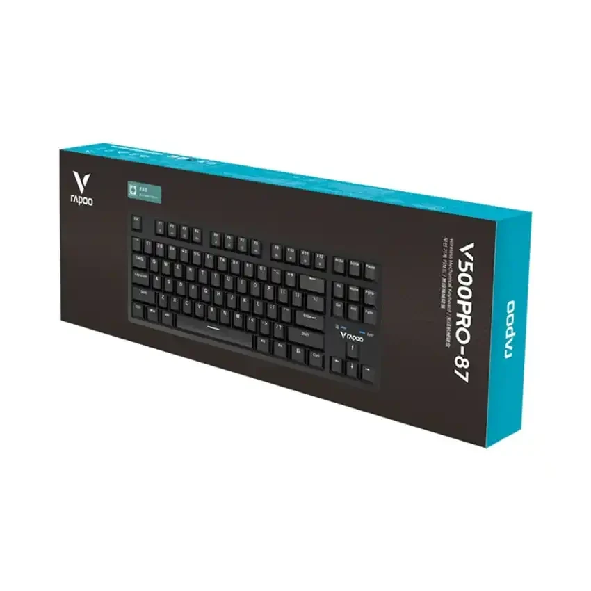 Bàn phím cơ không dây Rapoo V500 PRO-87 TKL Red Switch (Không Led)